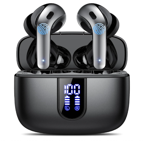 Auriculares Bluetooth 5.3 con 50H de Batería y Reducción de Ruido