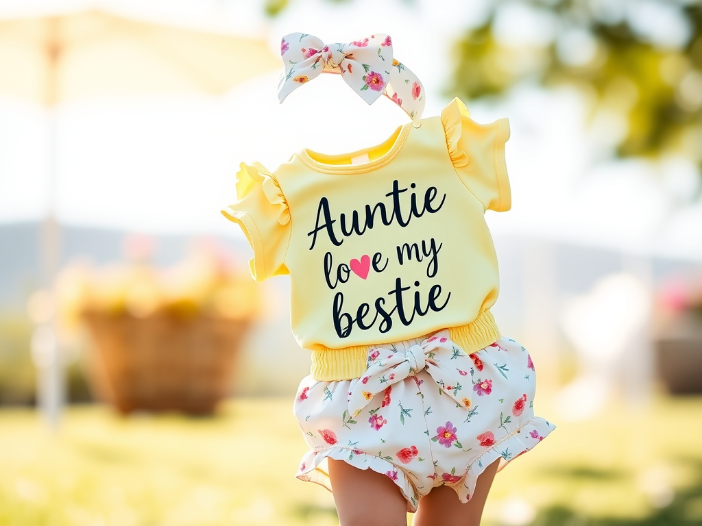 Ropa de Verano para Bebés: Traje de 2 Piezas con Diadema
